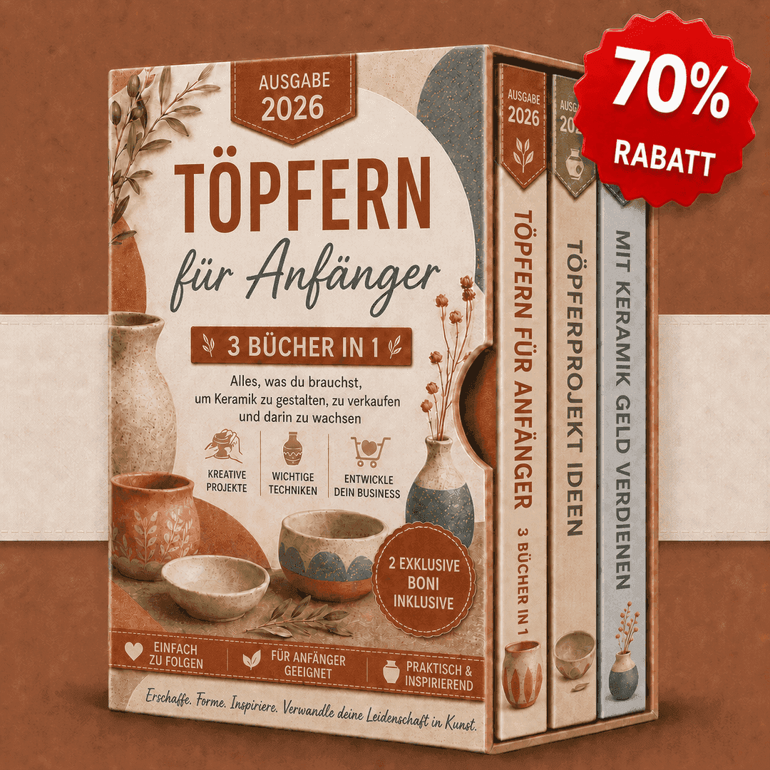 Töpfern leicht gemacht – 3 Bücher Paket